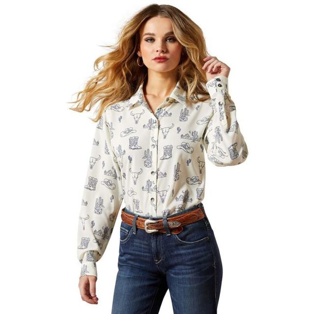 (取寄) アリアット レディース ホームスタイル シャツ - ウィメンズ Ariat women style Shirt - Women's Deserted Print