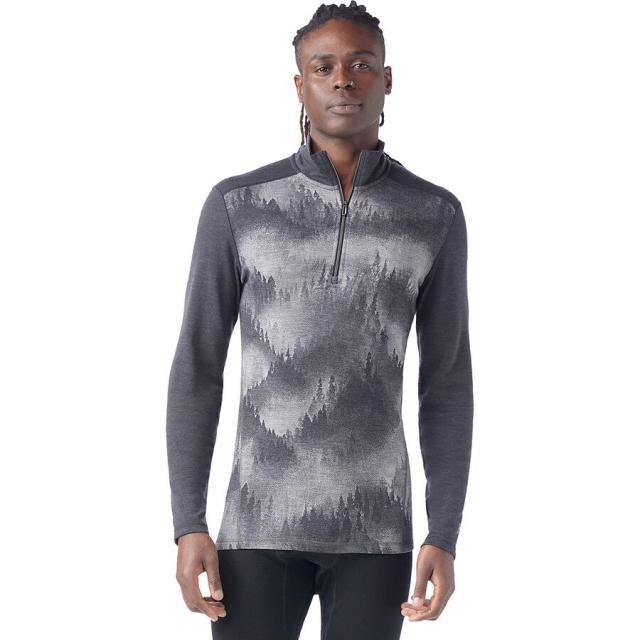 (取寄) スマートウール メンズ クラシック サーマル メリノ 1/4-ジップ ベース レイヤー - メンズ Smartwool men Classic Thermal Merino 1/4-Zip Base Layer - Men's Charcoal Foggy Pinesの通販は