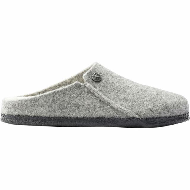 (取寄) ビルケンシュトック レディース ツェルマット シアリング ライン ナロー スリッパ - ウィメンズ Birkenstock women Zermatt Shearling Lined Narrow Slipper - Women's Light Gray/Natural Wool