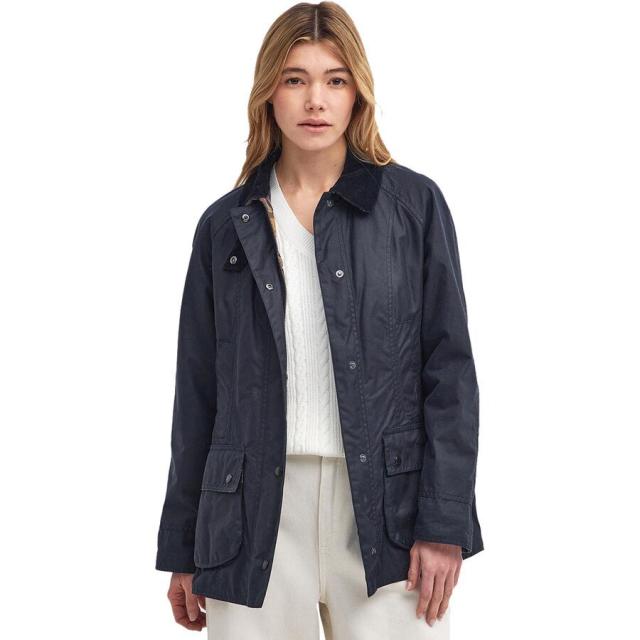 (取寄) バブアー レディース ビードネル ワックス ジャケット - ウィメンズ Barbour women Beadnell Wax Jacket - Women's Navy