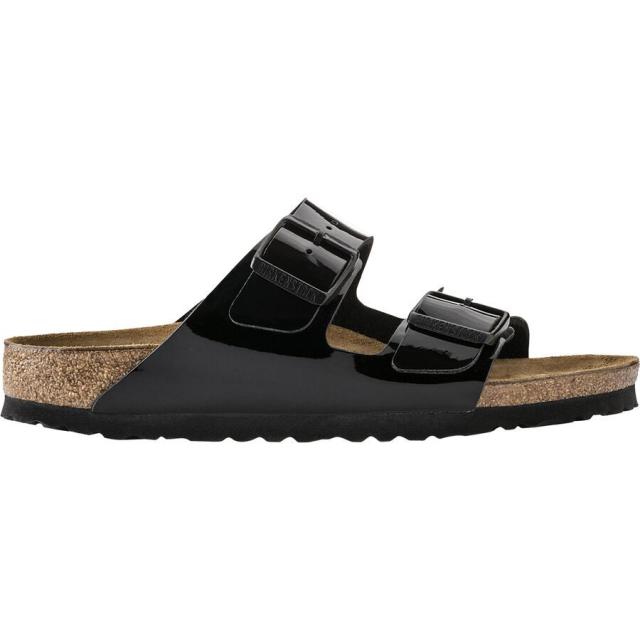 (取寄) ビルケンシュトック レディース アリゾナ ナロー サンダル - ウィメンズ Birkenstock women Arizona Narrow Sandal - Women's Patent Black Birko-Flor