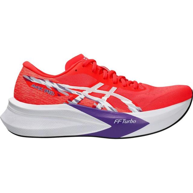 (取寄) アシックス メンズ マジック スピード 4 ランニング シューズ - メンズ Asics men Magic Speed 4 Running Shoe - Men's Flash Red/White