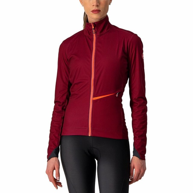 (取寄) カステリ レディース ゴー ジャケット - ウィメンズ Castelli women Go Jacket - Women's Bordeaux/Brilliant Pinkの通販は