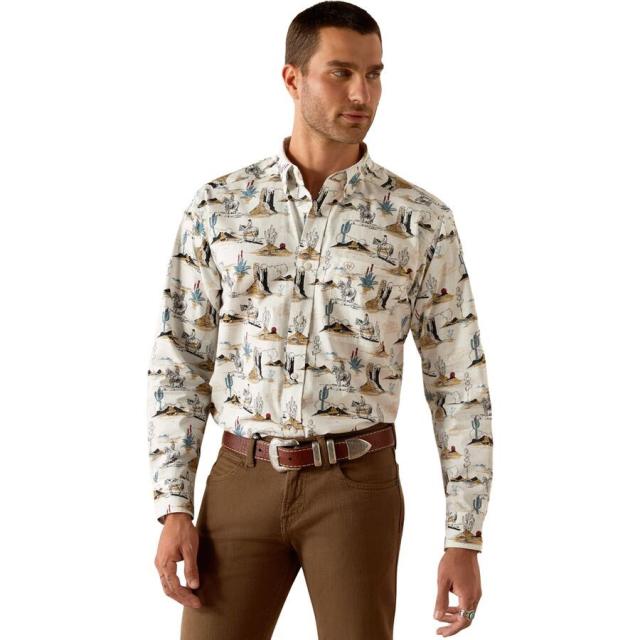 (取寄) アリアット メンズ クラシック フィット シャツ - メンズ Ariat men Gunder Classic Fit Shirt - Men's Off White