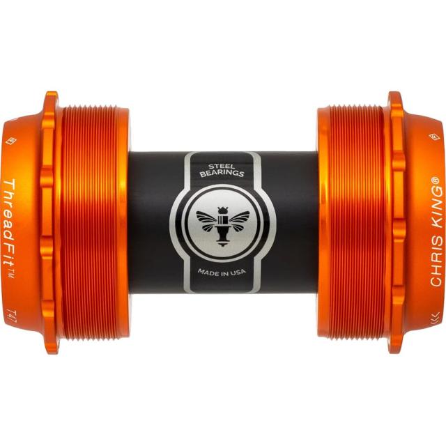 (取寄) クリスキング スレッドフィット T47-24x ボトム ブラケット Chris King ThreadFit T47-24x Bottom Bracket Matte Mangoの通販は