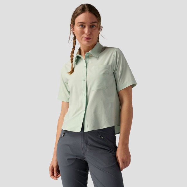 (取寄) バックカントリー レディース ボタンアップ MTB ジャージ - ウィメンズ Backcountry women Button-Up MTB Jersey - Women's Silt Greenの通販は