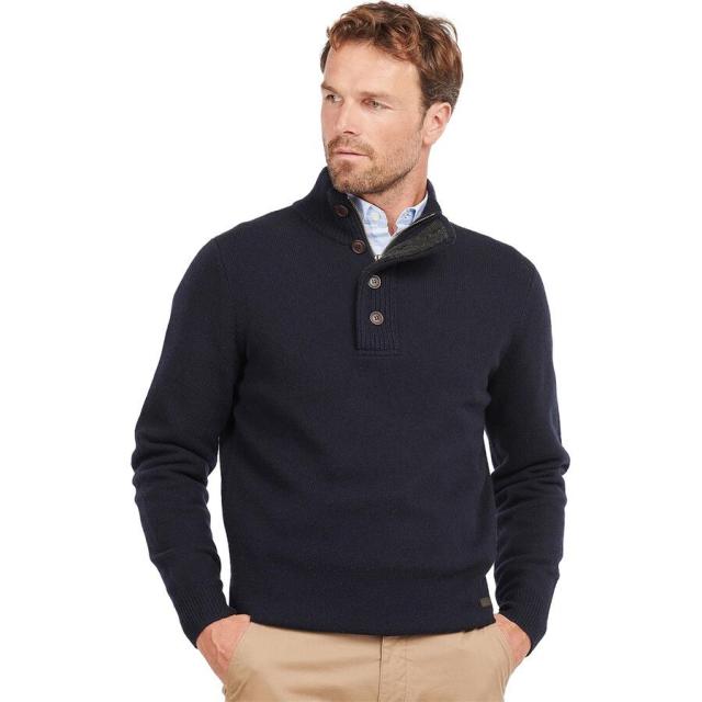(取寄) バブアー メンズ パッチ ハーフ-ジップ セーター - メンズ Barbour men Patch Half-Zip Sweater - Men's Navy