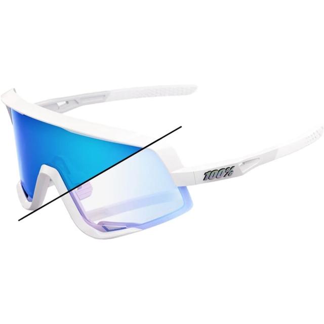 (取寄) 100% グレンデール サングラス 100% Glendale Sunglasses Bastille LE/Pearl White Glitter/Blue Mirror Photochromic Lensの通販は