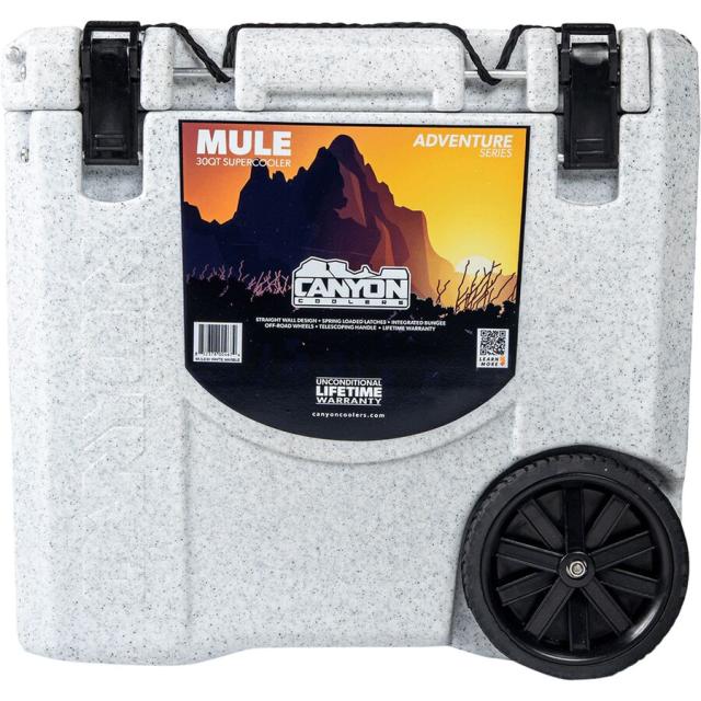 (取寄) キャニオンクーラーズ ミュール 30クォート ホイールド クーラー Canyon Coolers Mule 30qt Wheeled Cooler White Marble