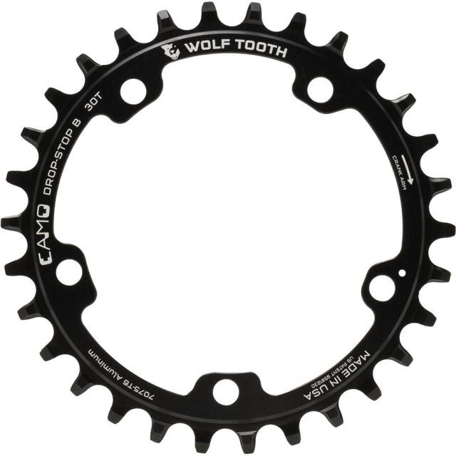 (取寄) ウルフトゥースコンポーネンツ カモ ラウンド チェーンリング Wolf Tooth Components CAMO Round Chainring Black