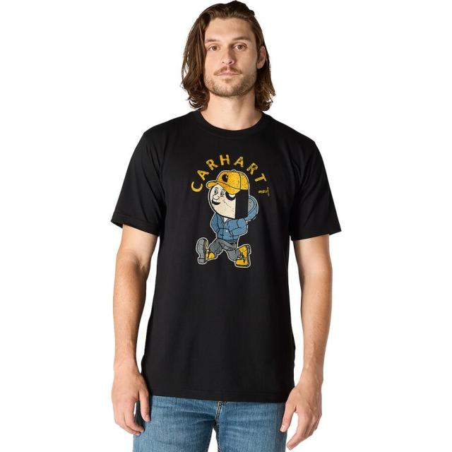 (取寄) カーハート メンズ リラックスド-フィット ライトウェイト Ss アクティブ ジャック グラフィック T-シャツ - メンズ Carhartt men Relaxed Lightweight SS Active Jac Graphic T-Shirt - Men's Black