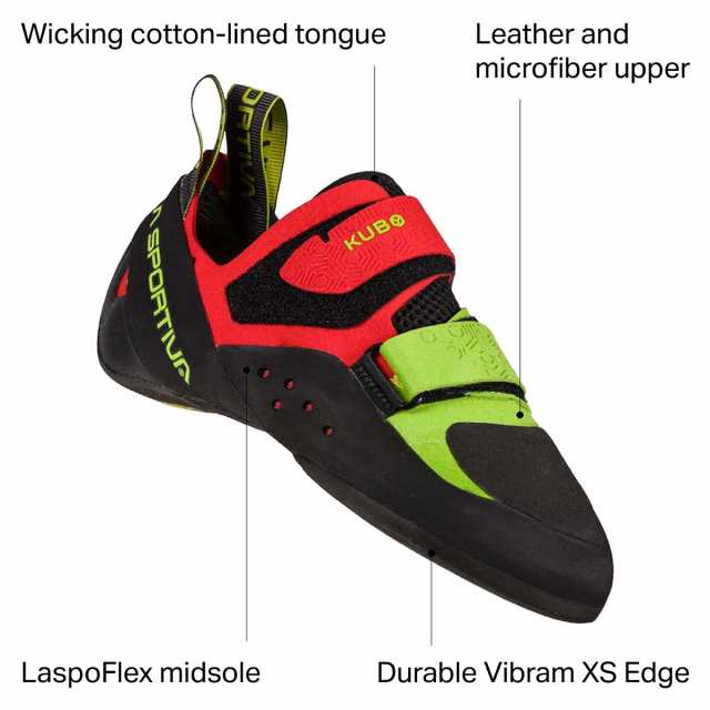 (取寄) スポルティバ クボ クライミング シュー La Sportiva Kubo Climbing Shoe Goji/Neonの通販は