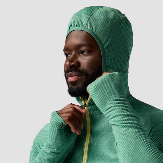 (取寄) バックカントリー メンズ パインズ ベースレイヤー— 1/2-ジップ スキューバ トップ - メンズ Backcountry men Pines Microgrid Ultra-Lt Baselayer 1/2-Zip Scuba Top - Men's Gearhead Green