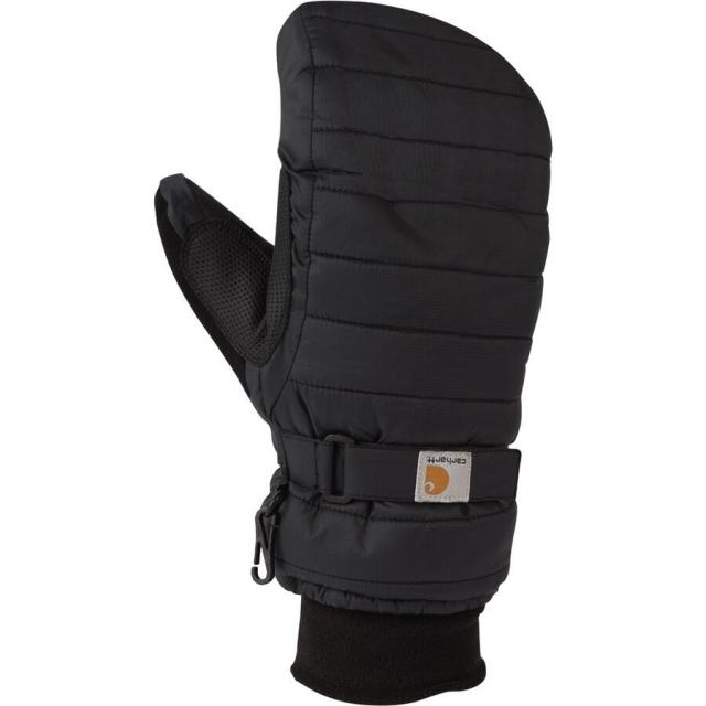 (取寄) レディース Wp インサレーテッド キルテッド ニット カフ ミトン - ウィメンズ Carhartt Gloves women WP Insulated Quilted Knit Cuff Mitten - Women's Black
