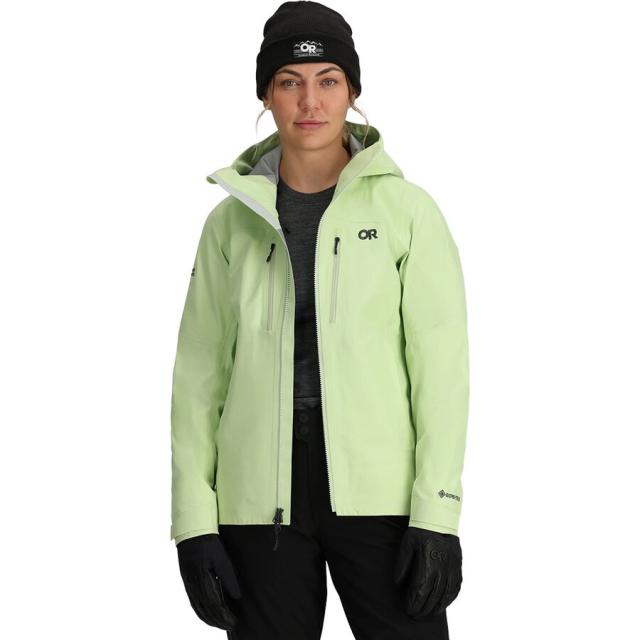(取寄) アウトドア リサーチ レディース ヘッドウォール ゴア-テックス 3l ジャケット - ウィメンズ Outdoor Research women Headwall GORE-TEX 3L Jacket - Women's Cool Matchaの通販はアウター