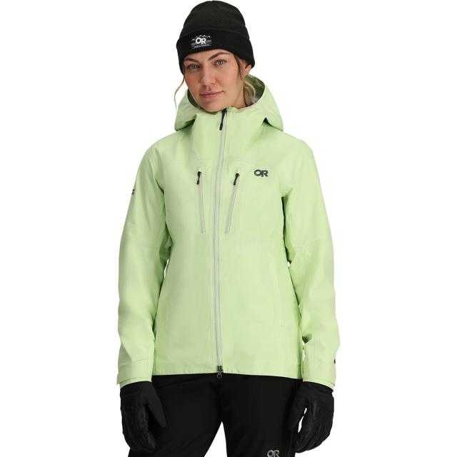 (取寄) アウトドア リサーチ レディース ヘッドウォール ゴア-テックス 3l ジャケット - ウィメンズ Outdoor Research women Headwall GORE-TEX 3L Jacket - Women's Cool Matchaの通販は