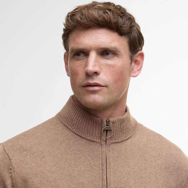 (取寄) バブアー メンズ ケルソン 1/2-ジップ ニット ジャンパー - メンズ Barbour men Kelson 1/2-Zip Knitted Jumper - Men's Stone