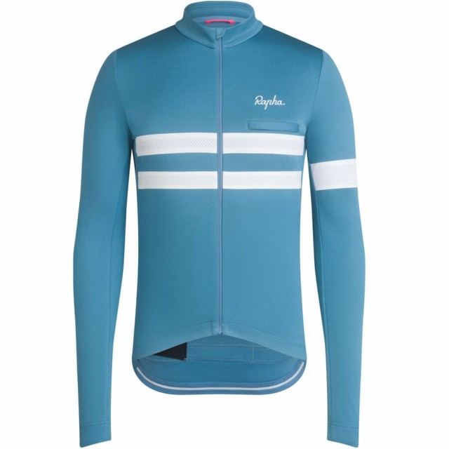 (取寄) ラファ メンズ ブルベ ロング-スローブ ジャージ - メンズ Rapha men Brevet Long-Sleeve Jersey - Men's Provincial Blue/Silver Reflectiveの通販は