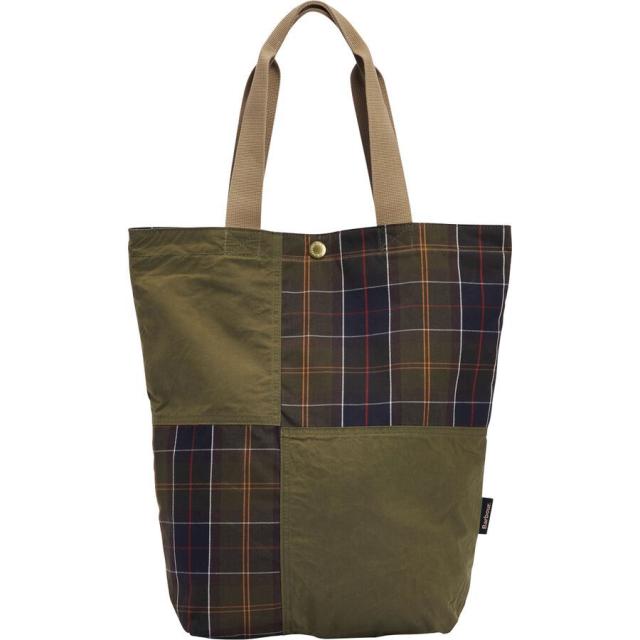 (取寄) バブアー トランスポート パッチワーク トート バッグ Barbour Transport Patchwork Tote Bag Dusky Green