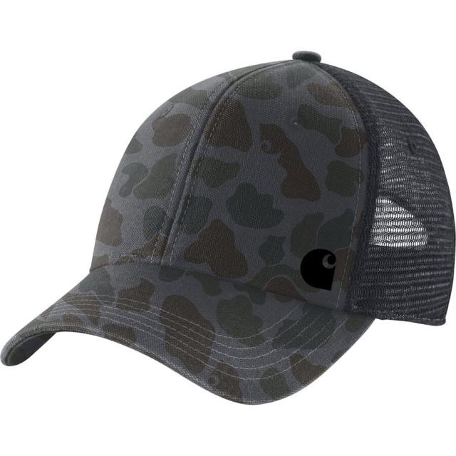 (取寄) カーハート キャンバス メッシュ-バック カモ キャップ Carhartt Canvas Mesh-Back Camo Cap Shadow Signature Camo
