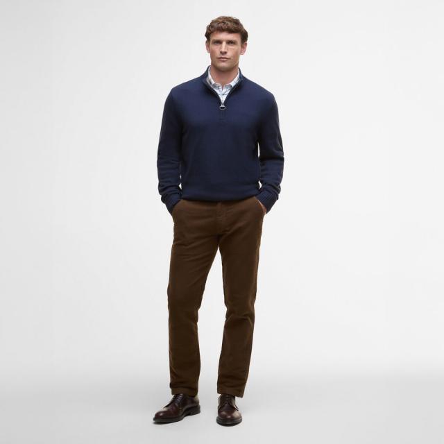 (取寄) バブアー メンズ ケルソン 1/2-ジップ ニット ジャンパー - メンズ Barbour men Kelson 1/2-Zip Knitted Jumper - Men's Navy