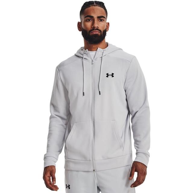 (取寄) アンダーアーマー メンズ アーマー フリース フル-ジップ ブーディ - メンズ Under Armour men Armour Fleece Full-Zip Hoodie - Men's Halo Gray/Blackの通販は