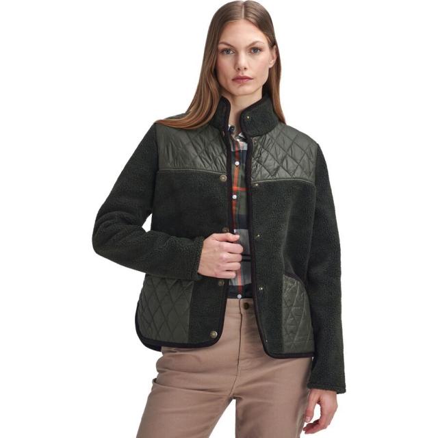 (取寄) バブアー レディース フリース ジャケット - ウィメンズ Barbour women Brambles Fleece Jacket - Women's Olive
