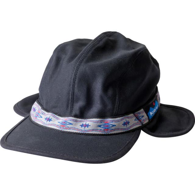 (取寄) カブー ストラップキャップ トラッパー キャップ KAVU Strapcap Trapper Cap Jet Blackの通販は 13,995円