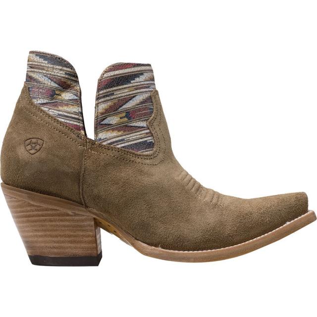 (取寄) アリアット レディース ヘイゼル チマヨ ウェスタン ブーティ ナロー - ウィメンズ Ariat women Hazel Chimayo Western Bootie Narrow - Women's Dijon Roughout