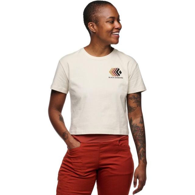 (取寄) ブラックダイヤモンド レディース フェイド クロップ T-シャツ - ウィメンズ  women Faded Crop T-Shirt - Women's Off White