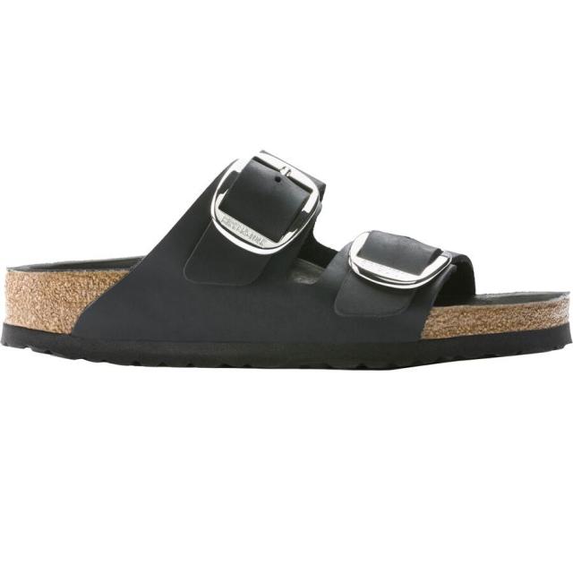 (取寄) ビルケンシュトック レディース アリゾナ ビッグ バックル レザー サンダル - ウィメンズ Birkenstock women Arizona Big Buckle Leather Sandal - Women's Black Leather