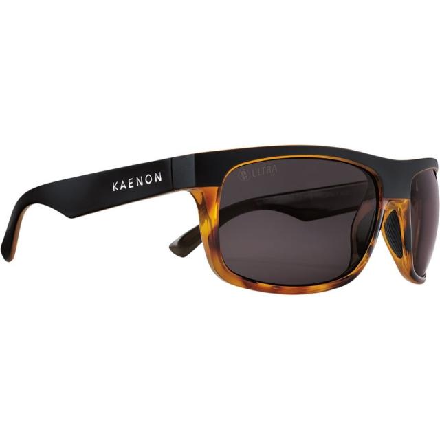 (取寄) ケーノン バーネット ミッド ウルトラ ポーラライズド サングラス Kaenon Burnet Mid Ultra Polarized Sunglasses  Matte Black Tortoise/Ultra Grey 12