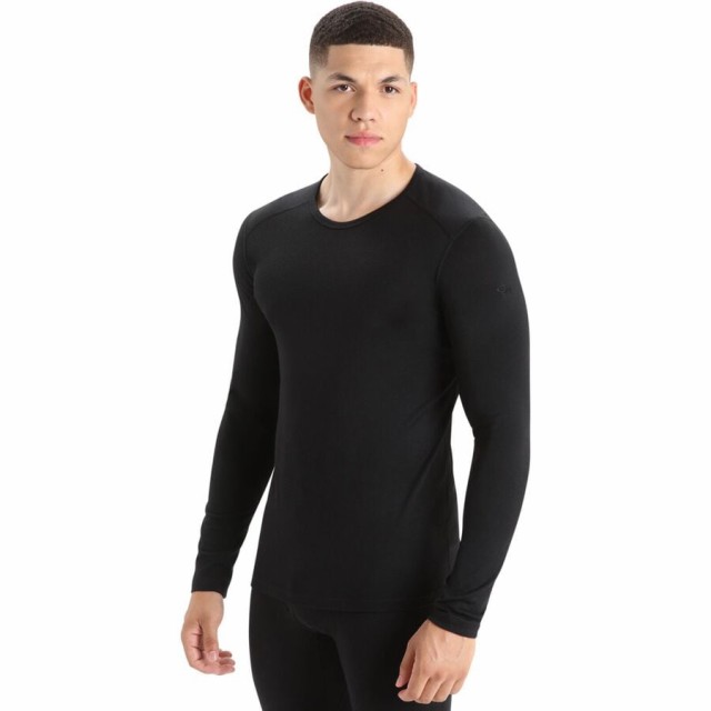 (取寄) アイスブレイカー メンズ 200 オアシス Ls クルー トップ - メンズ Icebreaker men 200 Oasis LS Crew Top - Men's Blackの通販は