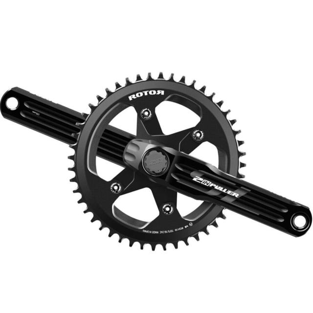 (取寄) ローター 2インパワー Sl デュアル サイディド グラベル 1x パワー メートル クランクセット Rotor 2INpower SL Dual Sided Gravel 1x Power Meter Crankset Blackの通販は