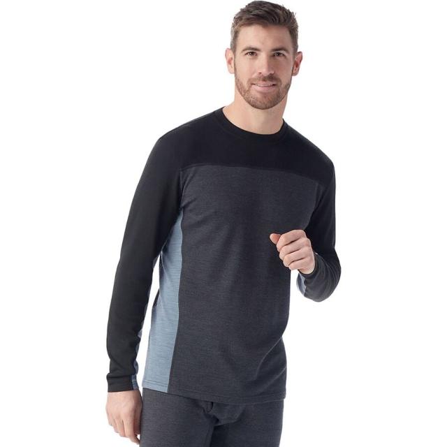 (取寄) スマートウール メンズ クラシック サーマル メリノ カラーブロック クルー ベース レイヤー - メンズ Smartwool men Classic Thermal Merino Colorblock Crew Base Layer - Men's Charcoal Heather/Blackの通販は