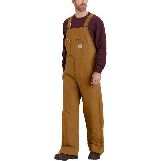 (取寄) カーハート メンズ ルーズ フィット ファーム ダック インサレーテッド ビブ オーバーオール - メンズ Carhartt men Loose Fit Firm Duck Insulated Bib Overall - Men's Carhartt Brown