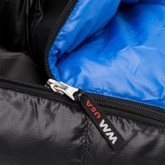 (取寄) ウエスタンマウンテニアリング プーマ スーパー MF スリーピング バッグ -25F ダウン Western Mountaineering Puma Super MF Sleeping Bag: -25F Down  Blue