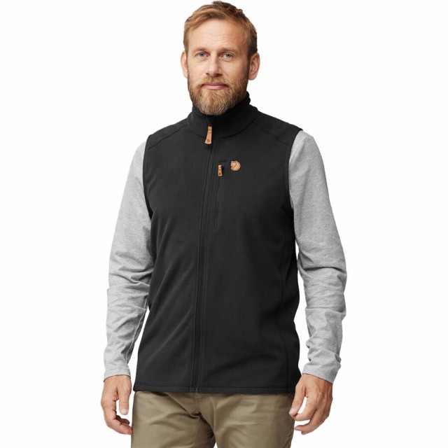 (取寄) フェールラーベン メンズ ライト フリース ベスト - メンズ Fjallraven men Ovik Lite Fleece Vest - Mens Blackの通販は