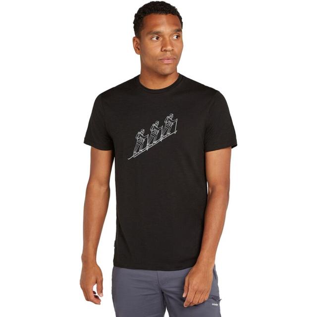 (取寄) アイスブレイカー メンズ メリノ 150 テック ライト ナチュラル スキー ツアー T-シャツ - メンズ Icebreaker men Merino 150 Tech Lite Natural Ski Tour T-Shirt - Men's Blackの通販は 19,995円