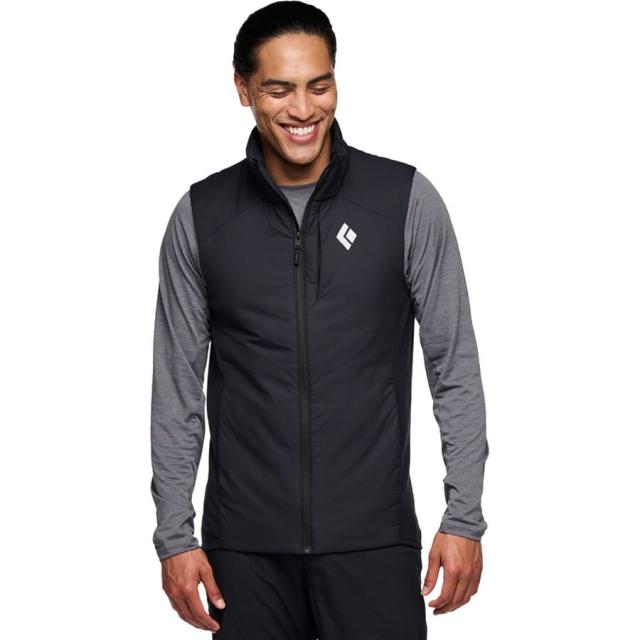 (取寄) ブラックダイヤモンド メンズ ファースト ライト ハイブリット ベスト - メンズ  men First Light Hybrid Vest - Men's Black