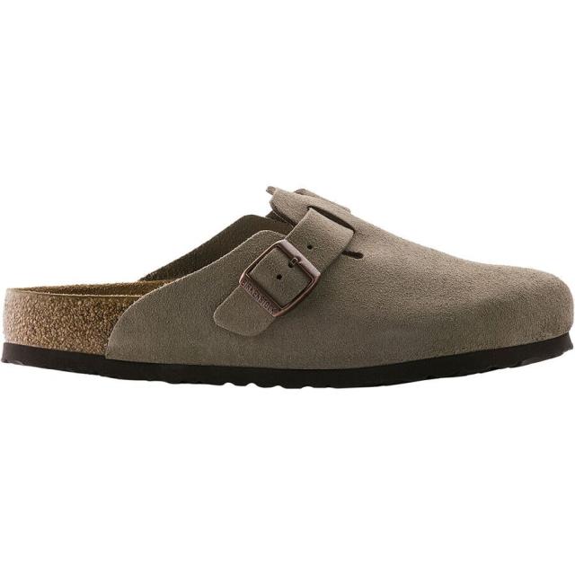 (取寄) ビルケンシュトック レディース ボストン ソフト フットベッド スエード クロッグ - ウィメンズ Birkenstock women Boston Soft Footbed Suede Clog - Women's Taupe Suede