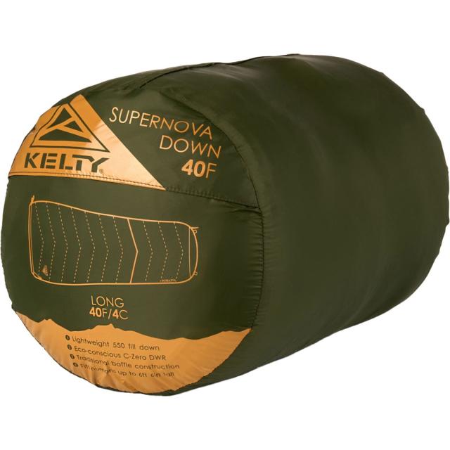 (取寄) ケルティ ズーパーノーヴァ 40 スリーピング バッグ 40F ダウン Kelty Supernova 40 Sleeping Bag: 40F Down Duffel Bag/Dill/Cathay Spiceの通販は