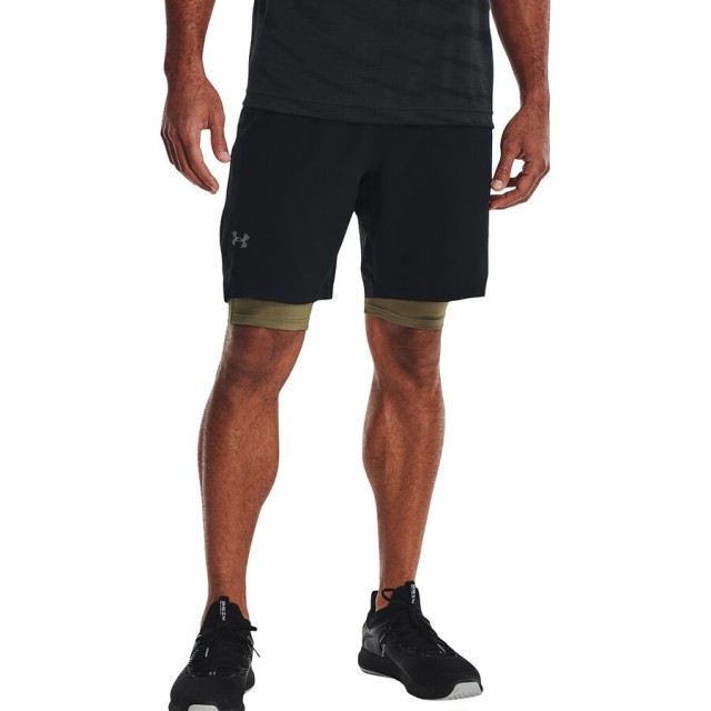 (取寄) アンダーアーマー メンズ バニッシュ ウーブン 8インチ ショート - メンズ Under Armour men Vanish Woven 8in Short - Men's Black/Pitch Grayの通販は