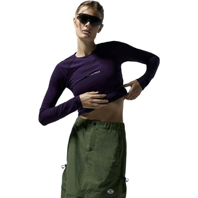 (取寄) ディストリクトヴィジョン レディース ライトウェイト ロング-スローブ T-シャツ - ウィメンズ District Vision women Lightweight Long-Sleeve T-Shirt - Women's Plumの通販は