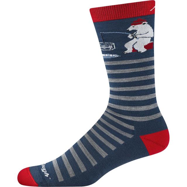 (取寄) ダーンタフ メンズ ワイルド ライフ クルー ライトウェイト + クッション ソックス - メンズ Darn Tough men Wild Life Crew Lightweight + Cushion Sock - Men's Polar Bear Lake