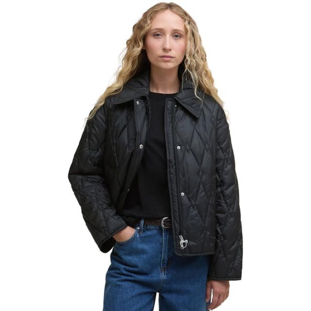 (取寄) バブアー レディース バーナデット キルテッド ジャケット - ウィメンズ Barbour women Bernadette Quilted Jacket - Women's Black/Onyx Tartan
