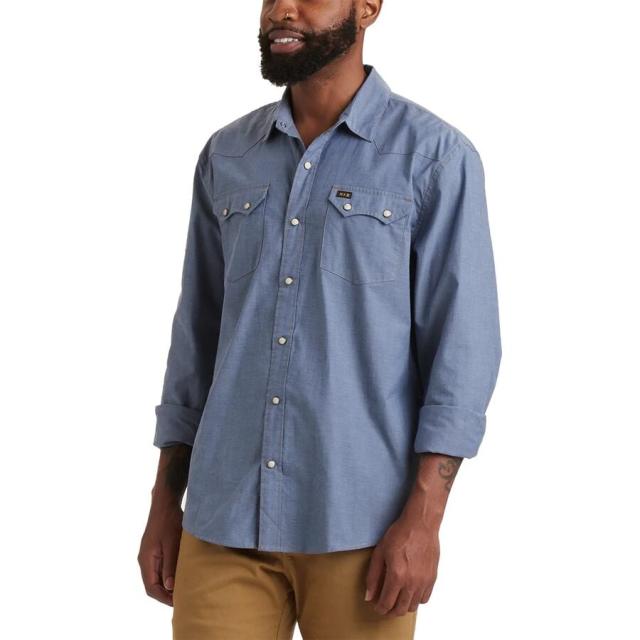 (取寄) ハウラーブラザーズ メンズ クロスカット スナップ シャツ - メンズ Howler Brothers men Crosscut Snap Shirt - Men's Classic Blue Chambrayの通販は 17,856円
