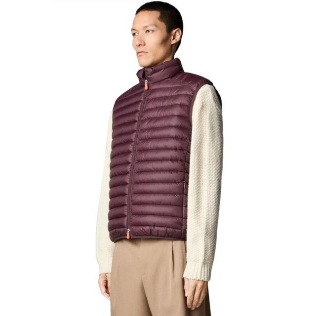 (取寄) セーブ ザ ダック メンズ アダム ベスト - メンズ Save The Duck men Adam Vest - Men's Burgundy Blackの通販は