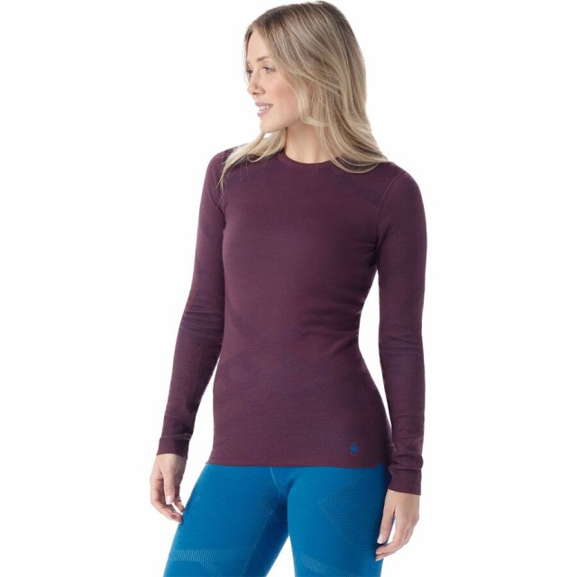 (取寄) スマートウール レディース イントラニット サーマル メリノ クルー ベースレイヤー— - ウィメンズ Smartwool women Intraknit Thermal Merino Crew Baselayer - Women's Eggplant/Nival Blueの通販は 26,338円