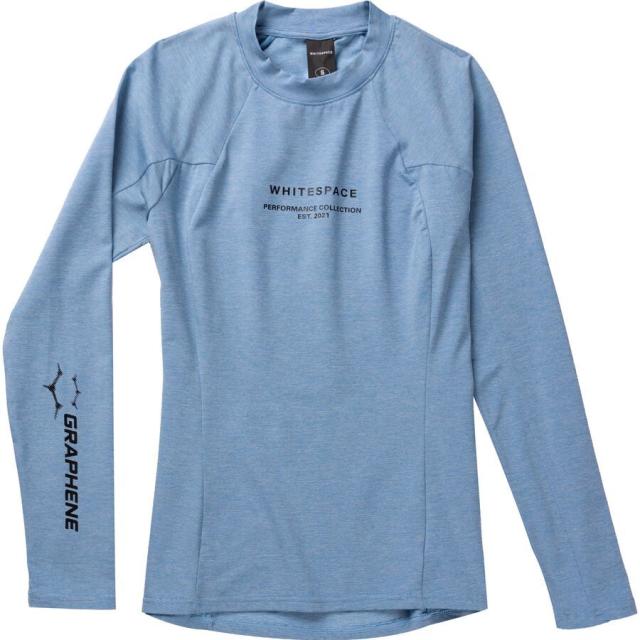 (取寄) ホワイトスペース レディース グラフェン モック ネック ベースレイヤー— トップ - ウィメンズ WHITESPACE women Graphene Mock Neck Baselayer Top - Women's Placid Blue